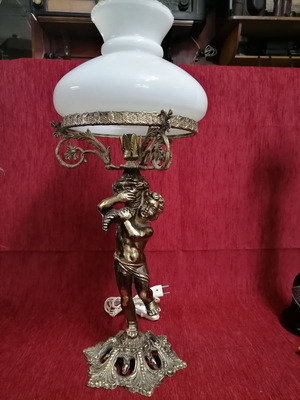 Φωτιστικό αμπαζούρ μεταχειρισμένο, ύψος 70εκ, λειτουργικό