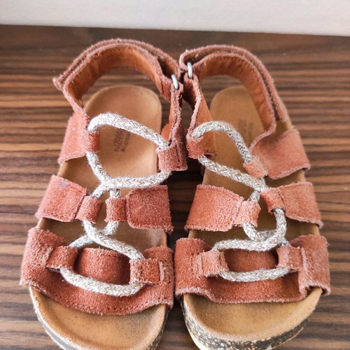 Zara unisex sandals No 24 used, brown