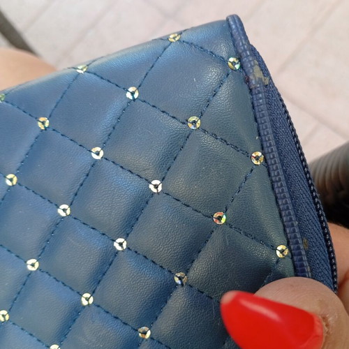 Doca wallet new, blue with minor wear