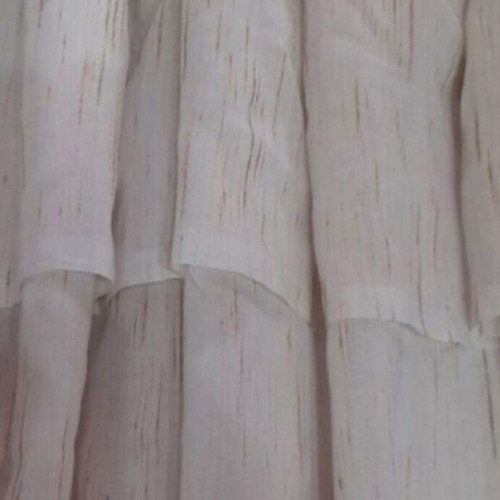 Ecru curtain with honey details, like new, ready sewn
