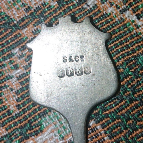 Souvenir spoons used from Isle of Man, Wales and Scotland