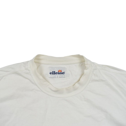 Ellesse 90s Spell Out Logo T-Shirt white blue purple used