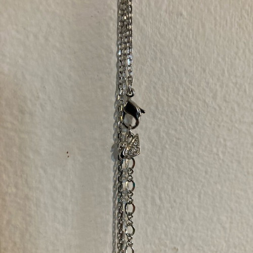 Swarovski double necklace with star pendants like new