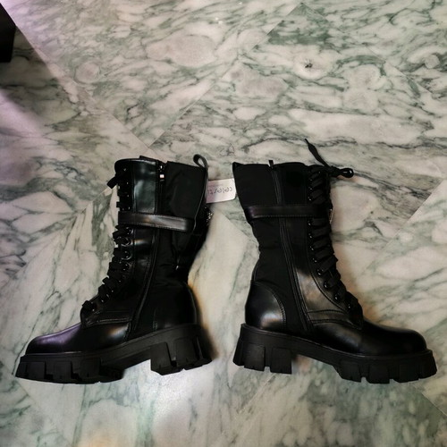 Celestino military style black boots new with chunky sole and side pouch