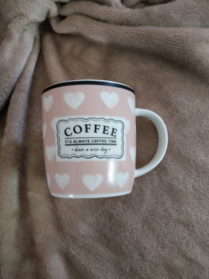 Mug like new, height 9.2 cm, diameter 8.8 cm