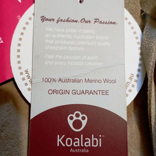 Koalabi boots new, sheepskin lining, beige, size 37.5-38