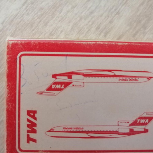 Vintage TWA Playing Cards used, 1980s collectible deck