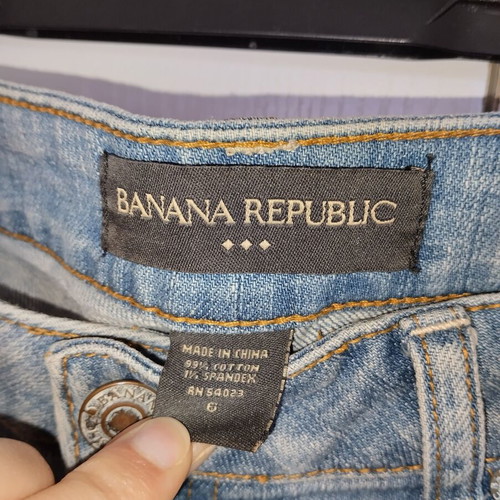Banana Republic jeans used, size 6, gray-blue