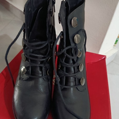 Fratelli Petridi black ankle boots size 38, 9 cm heel