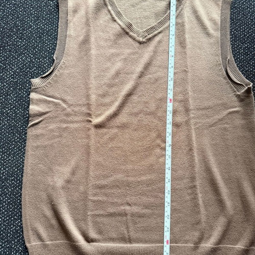 Men's 100% Cotton Vest Used, Brown Color