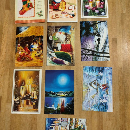 Christmas cards like new, pack