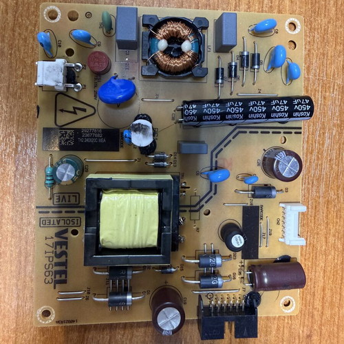 Vestel IPS63 power supply used, fully functional