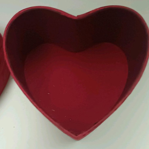 Heart-shaped box like new with roses