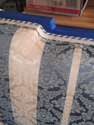 Three-Seater Sofa used, solid wood frame, quality fabric