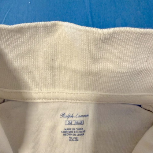 Ralph Lauren baby bodysuit 12M, white