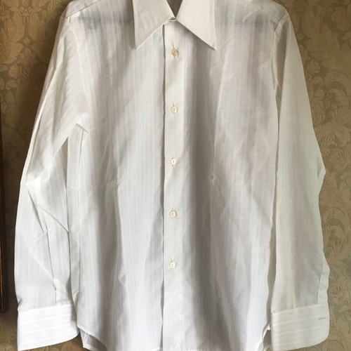 Elite women's shirt used, white striped, size 39 (M) retro