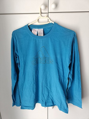 Παιδική αθλητική μπλούζα Adidas μπλε, σαν καινούργιο, 13-14 ετών