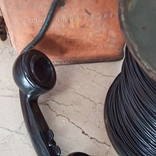 Military Field Telephone EE-8-A US-ARMY used, set of two