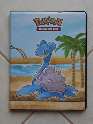 Pokemon Binder 180 slots like new with Lapras, Magikarp, Gyarados artwork