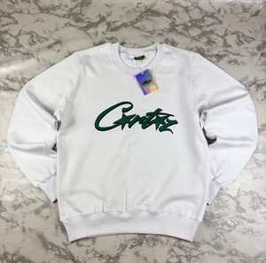 Corteiz Φούτερ Small Ανδρικό Crewneck Sweater Άσπρο Καινούριο πουλόβερ