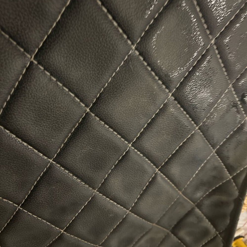 Moto seat cover quilted, baklava used for custom Harley Davidson motorcycles