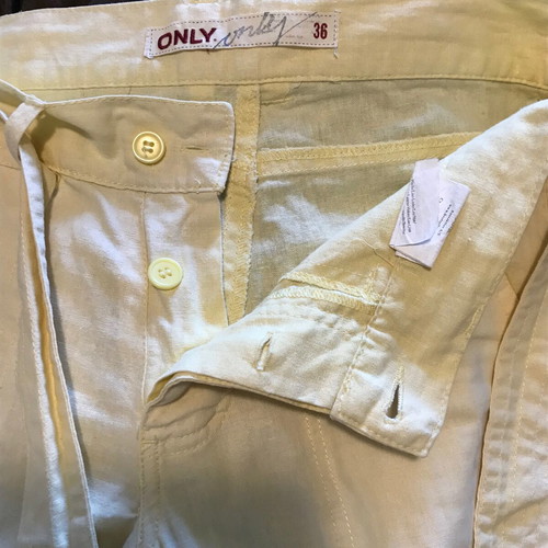 Yellow light women's summer pants Small, like new
