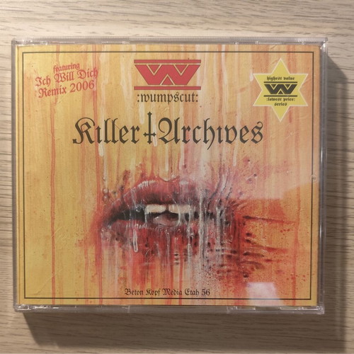 Wumpscut Killer Archives CD 2nd Edition like new, industrial EBM dark electro