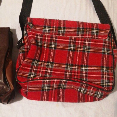 Benetton women's bags, three leather and one felt shirt bag