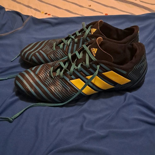 Adidas Nemesis football shoes blue-black like new