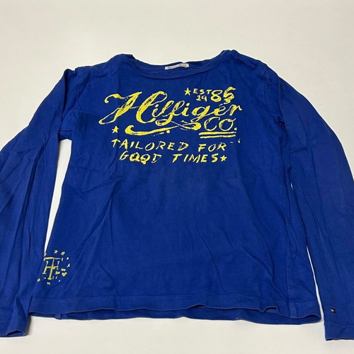 Tommy Hilfiger long-sleeve cotton blue shirt size 8 years (128 cm)
