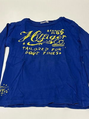 Tommy Hilfiger long-sleeve cotton blue shirt size 8 years (128 cm)
