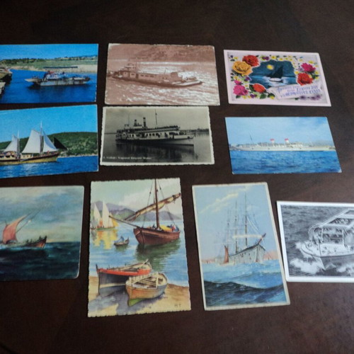 Ships of previous centuries used, pack of 10 cards