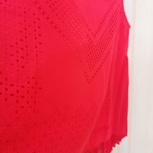 Karen Millen sleeveless top new, bright coral, size L