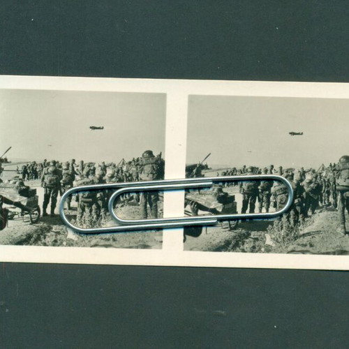 Photographs German Invasion Crete Commandos stereoscopic like new