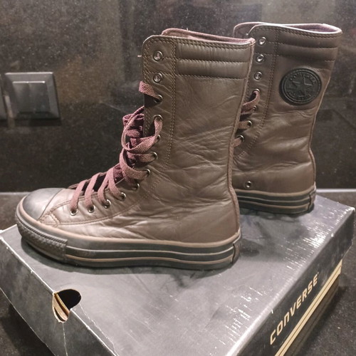 Converse All Star leather boots like new, size 36, brown