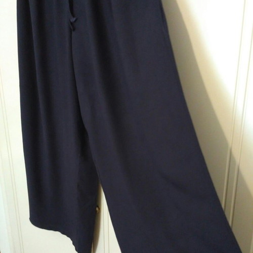 Anel wide-leg dark blue pants size L used