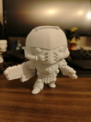 Space Marine 12 cm unpainted 3D printed figure