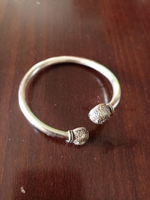 Silver cuff bracelet, 1990s