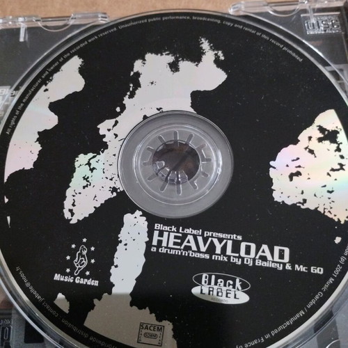 Black Label Presents Heavyload mix CD like new, electronic