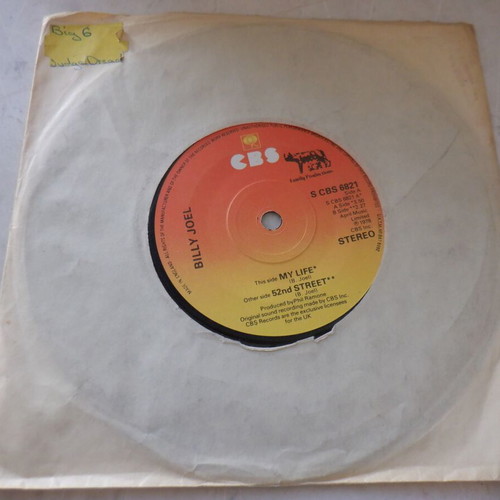 Billy Joel My Life rare 45 rpm vinyl used