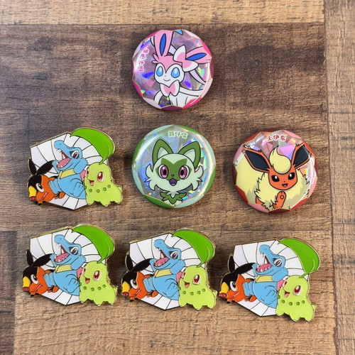 Pokemon Pins and Badges Bundle new condition