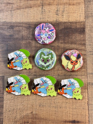 Pokemon Pins and Badges Bundle new condition