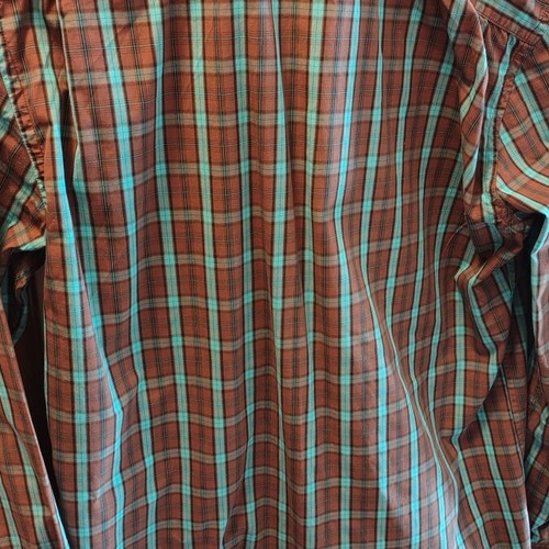 Gas men's shirt size L, like new, brown and green