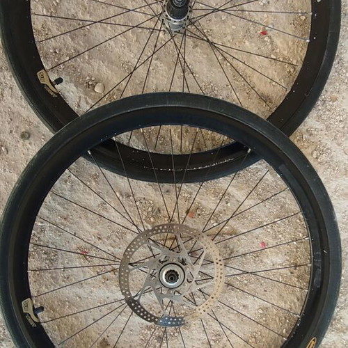 Deore LX 26 Inch Wheelset with Tires used, no Disc Brake