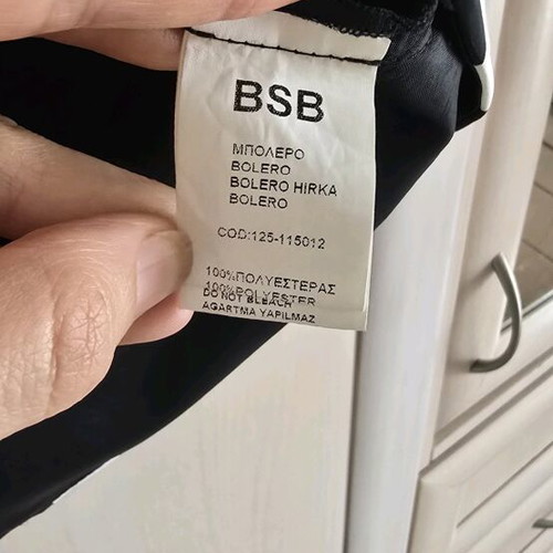 BSB striped bolero like new, size medium 40