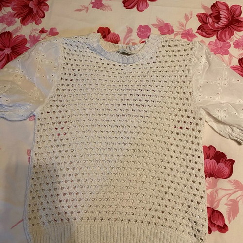 Zara blouse used, size M, white