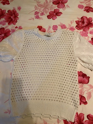 Zara blouse used, size M, white