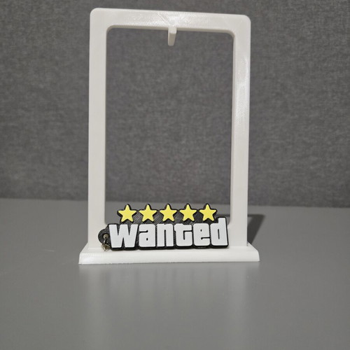 3D printed keychain Wanted Grand Theft Auto like new