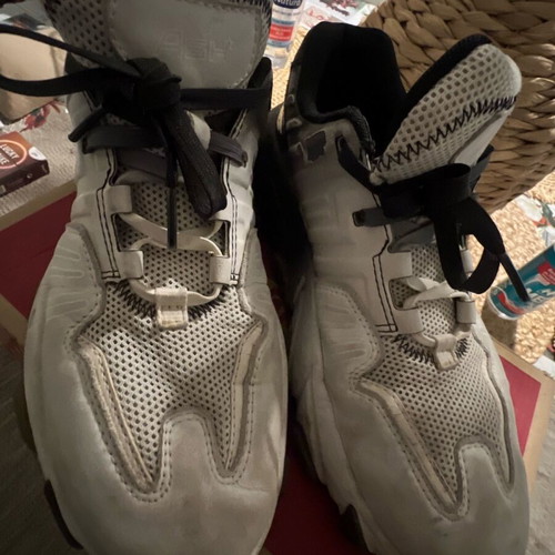 Ash sneakers size 37 like new, white and beige
