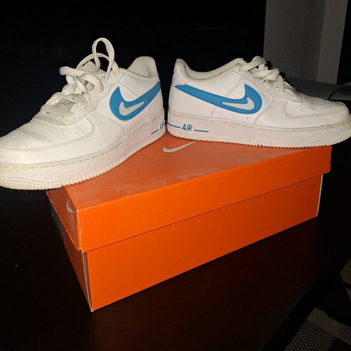 Nike Air Force 1 38,5 σαν καινούργιο, μπλε και άσπρο
